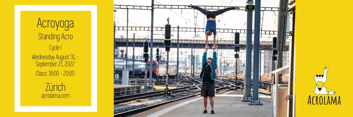 Acrolama zurich standing acro pose